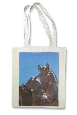 Weiße Tasche mit einem Motiv Ihrer Wahl