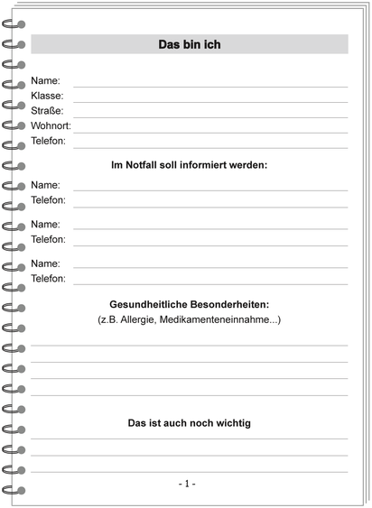 Adress- und Kontaktseite